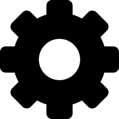 Configuration Cogwheel Interface Symbol Vinyl Svg File, Free Vectors File